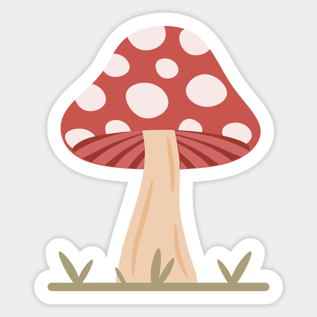 Fungi Mushroom Sticker by dreaminks